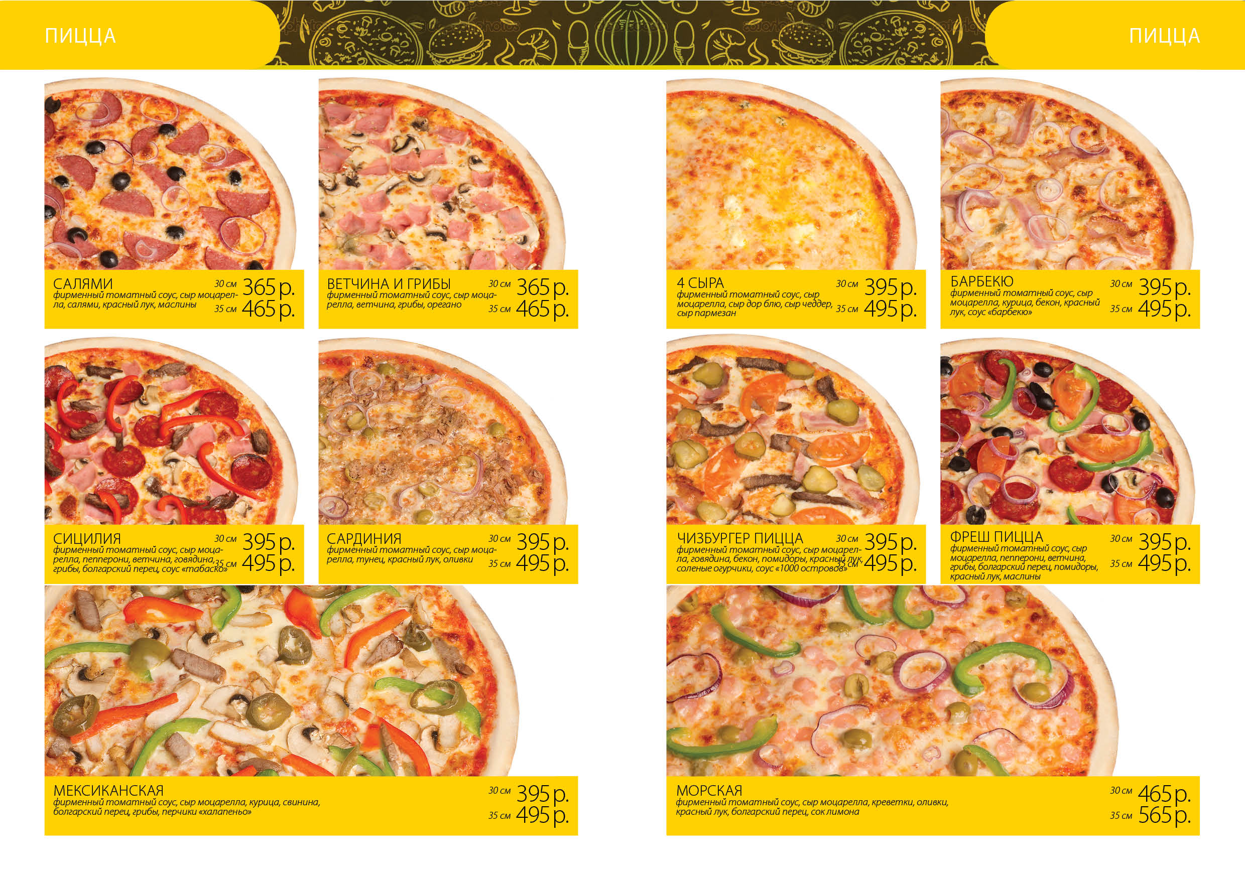 разновидности пиццы и начинка для них фото 118