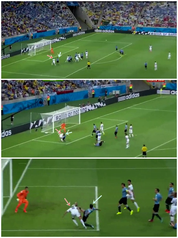 Второй гол сборной Коста-Рики в ворота сборной Уругвая