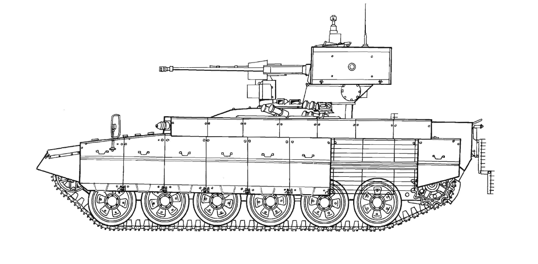 Как нарисовать танк т 14