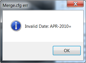 Invalid date