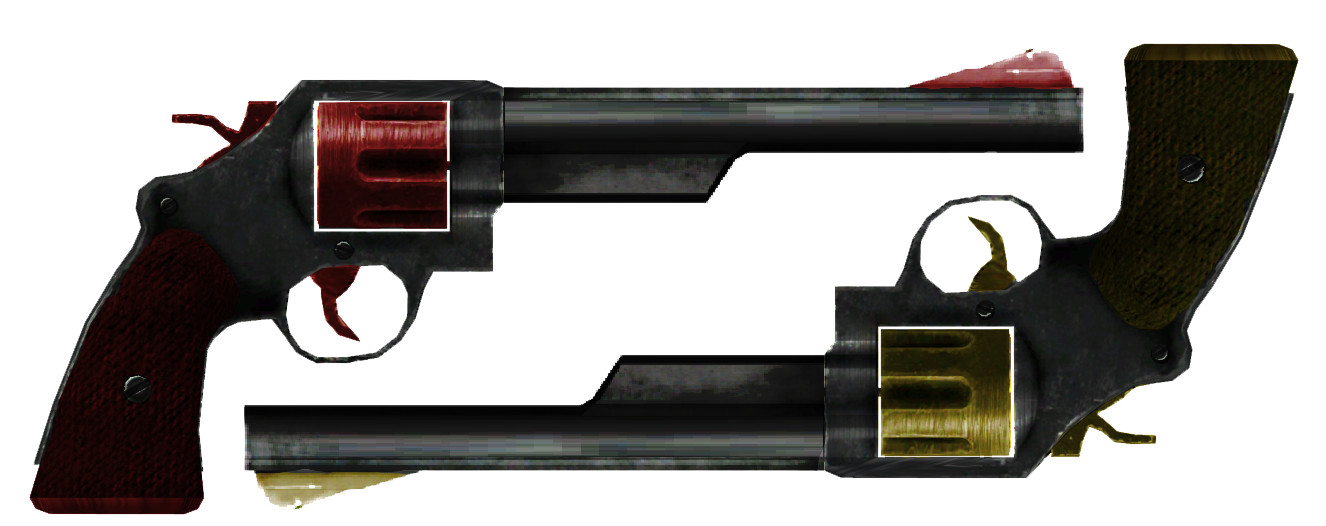 Double weapon. Top down Revolver PNG. Pistolet Double PNG.