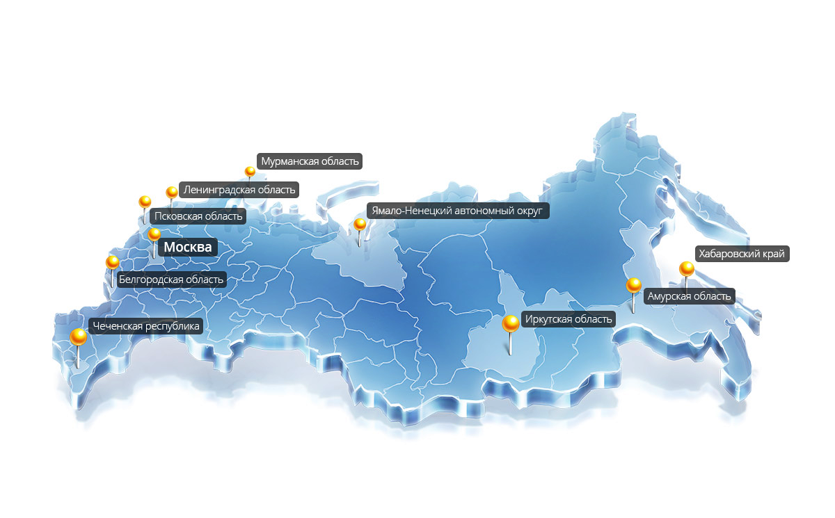 Карта россии инфографика