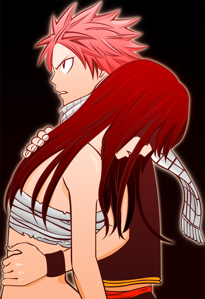 Fanfiction fairy tail. Fairy Tail Natsu and Erza. Хвост феи Нацу и Эрза.