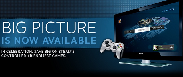 Big steam. Стим Биг пикчер. Big picture Steam. Новый Steam big picture. Режим big picture.