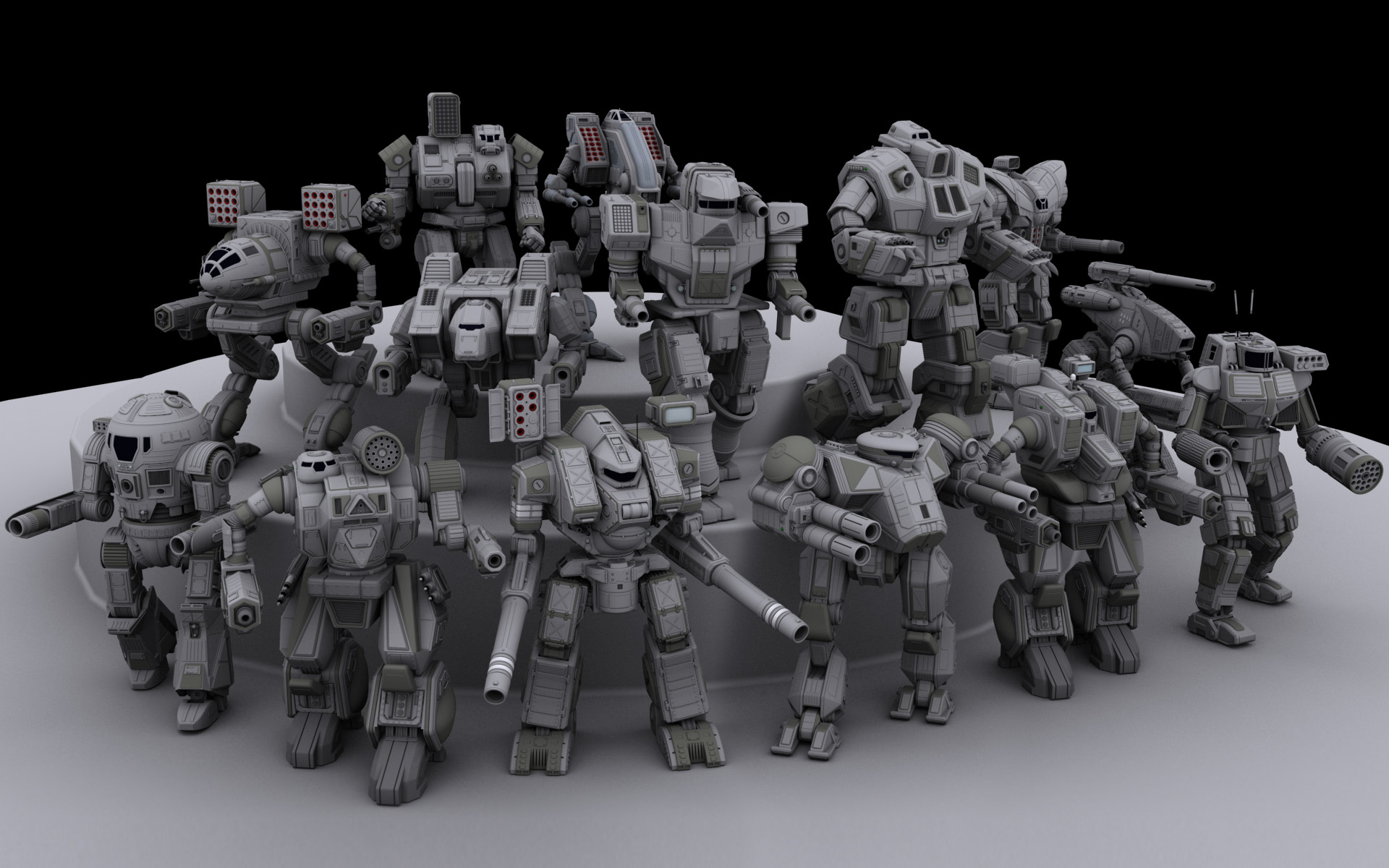 Battletech 3d models