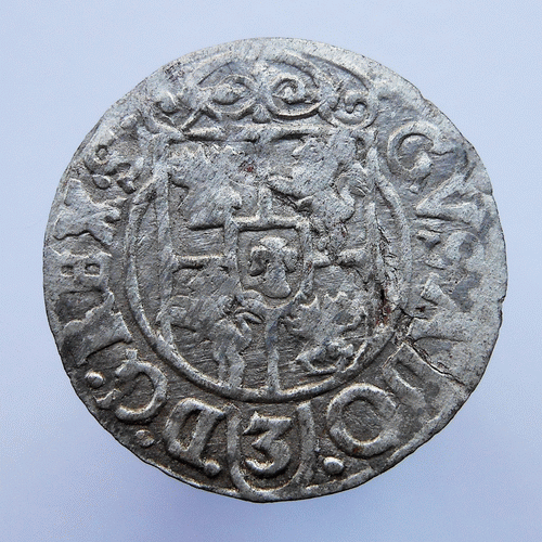 Полторак - 1632 г  -Zygmunt III Waza 1587-1632, Bydgoszcz-2 -разлом штемпеля.gif
