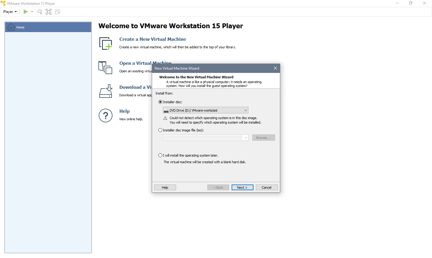 vmware workstation player 15.5.7 download