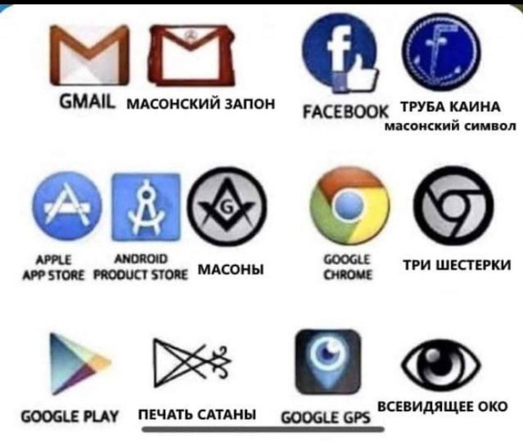 Масонские символы в ЛОГОТИПАХ компаний