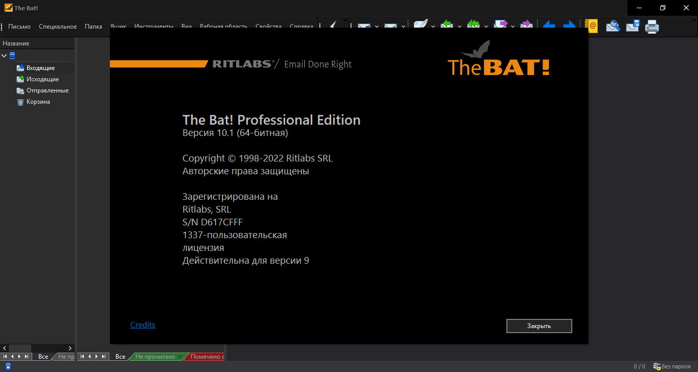 The Bat! Professional Edition 10.1.0 RePack (& Portable) by elchupacabra [Multi/Ru]