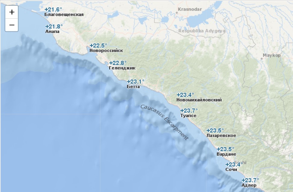 Анапа на карте черноморского побережья фото
