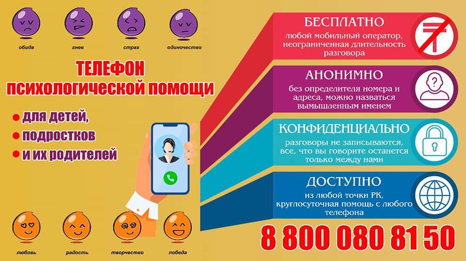 Телефоны психологической помощи