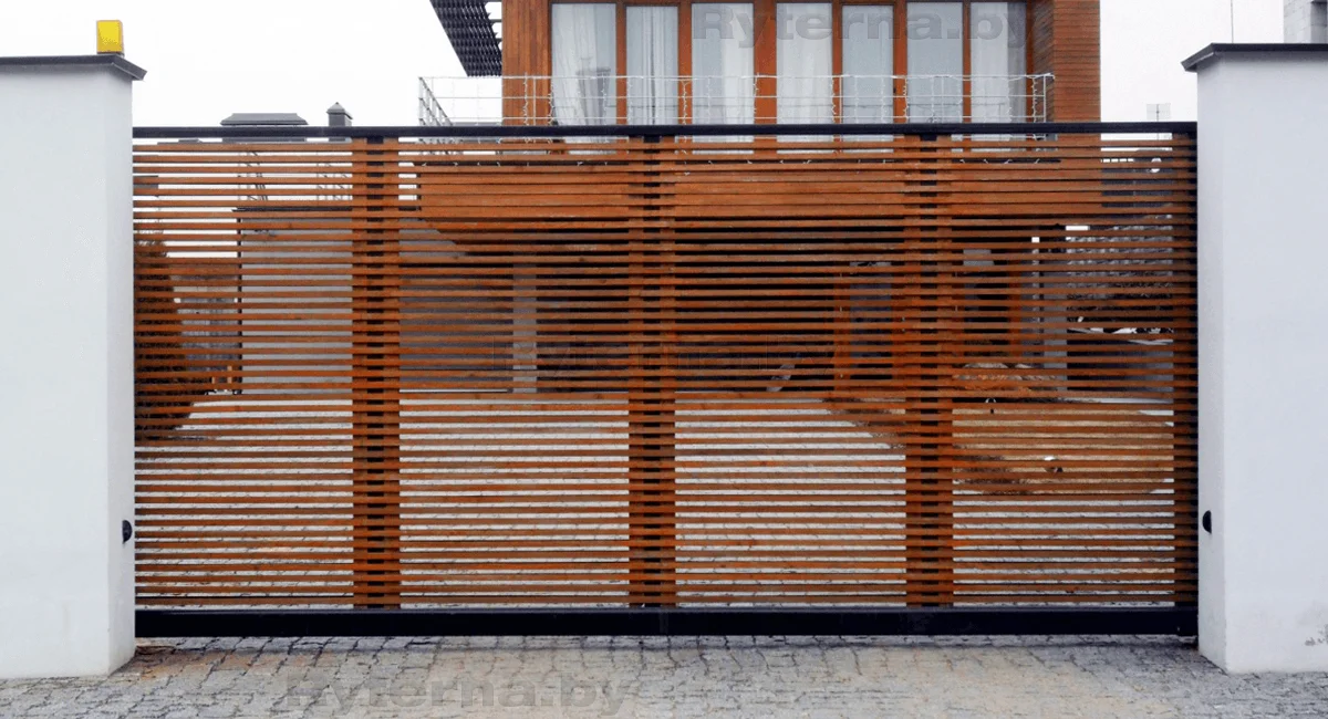 Уличные выдвижные ворота