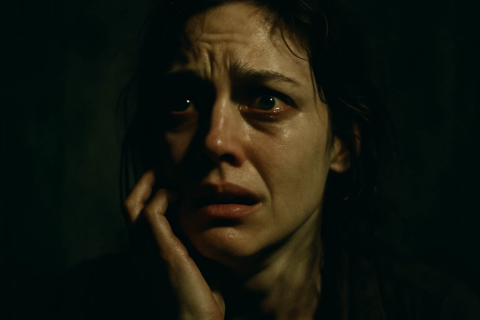 Девушка в ужасе