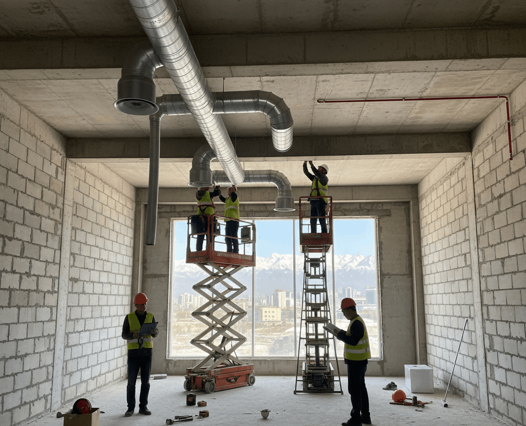 монтаж вентиляции алматы