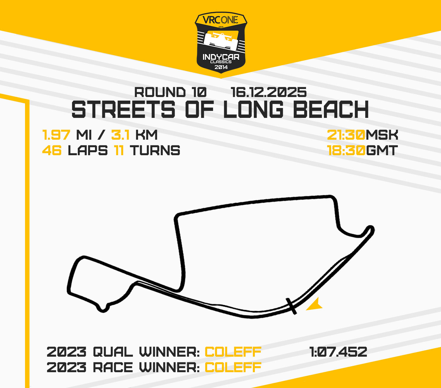VRC IndyCar 2014 - Round 10 - Long Beach