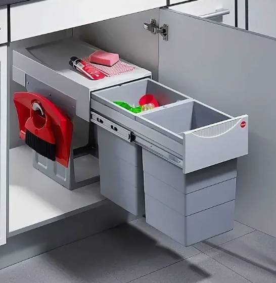 выдвижные мусорные ведра для кухни Hailo выдвижные мусорные ведра.jpg