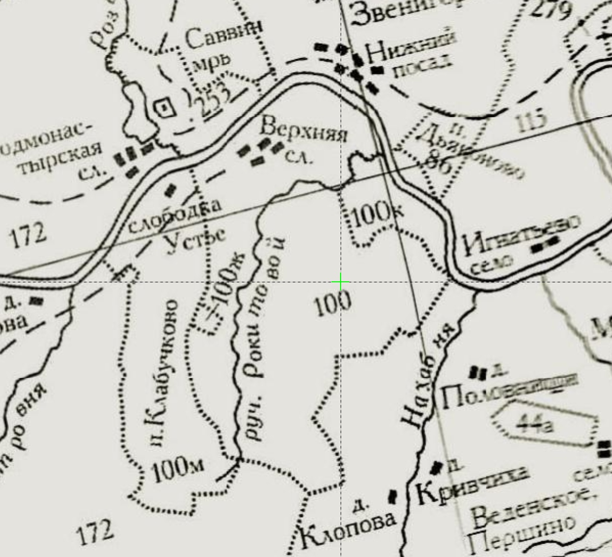 Карта 1766 года, Ручей Ракитовый