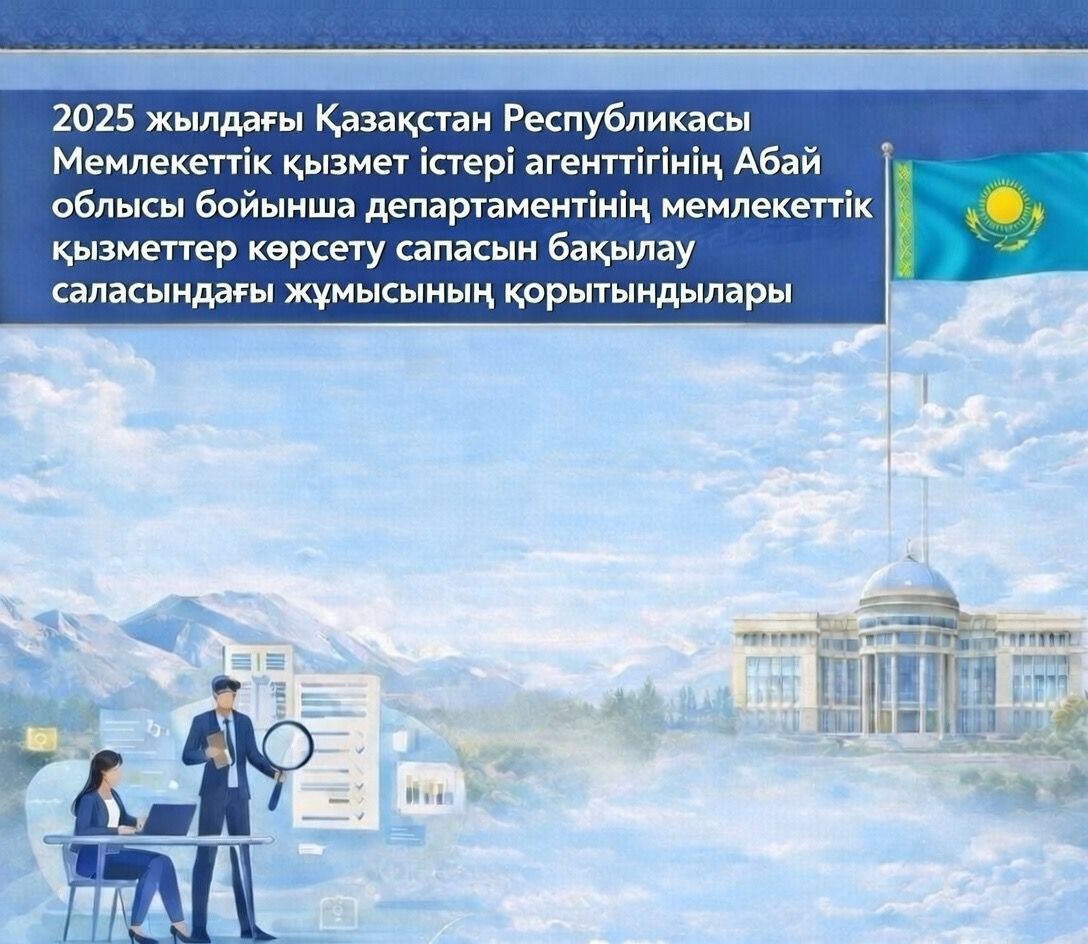 2025 жылдағы Қазақстан Республикасы Мемлекеттік қызмет істері агенттігінің Абай облысы бойынша департаментінің мемлекеттік қызметтер көрсету сапасын бақылау саласындағы жұмысының қорытындылары