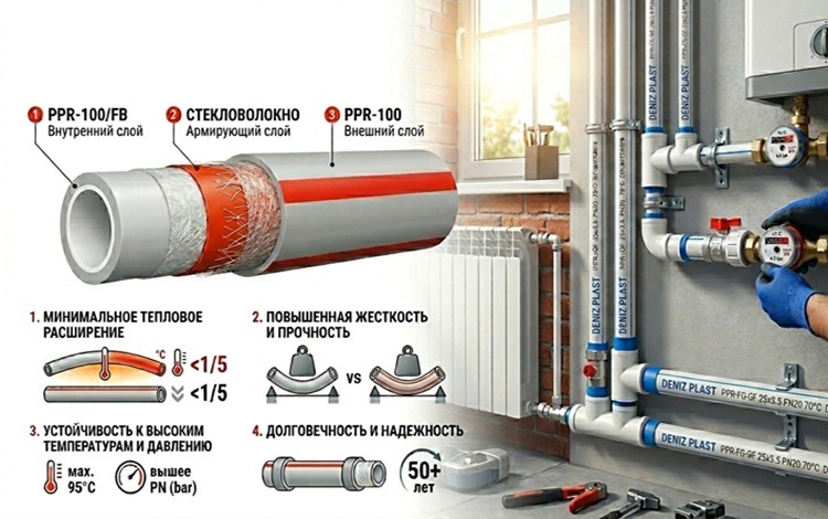 трубы deniz plast